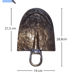 Classic Forged Steel Hoe - Restored Clay Farming Tool
