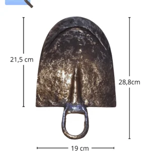 Classic Forged Steel Hoe - Restored Clay Farming Tool