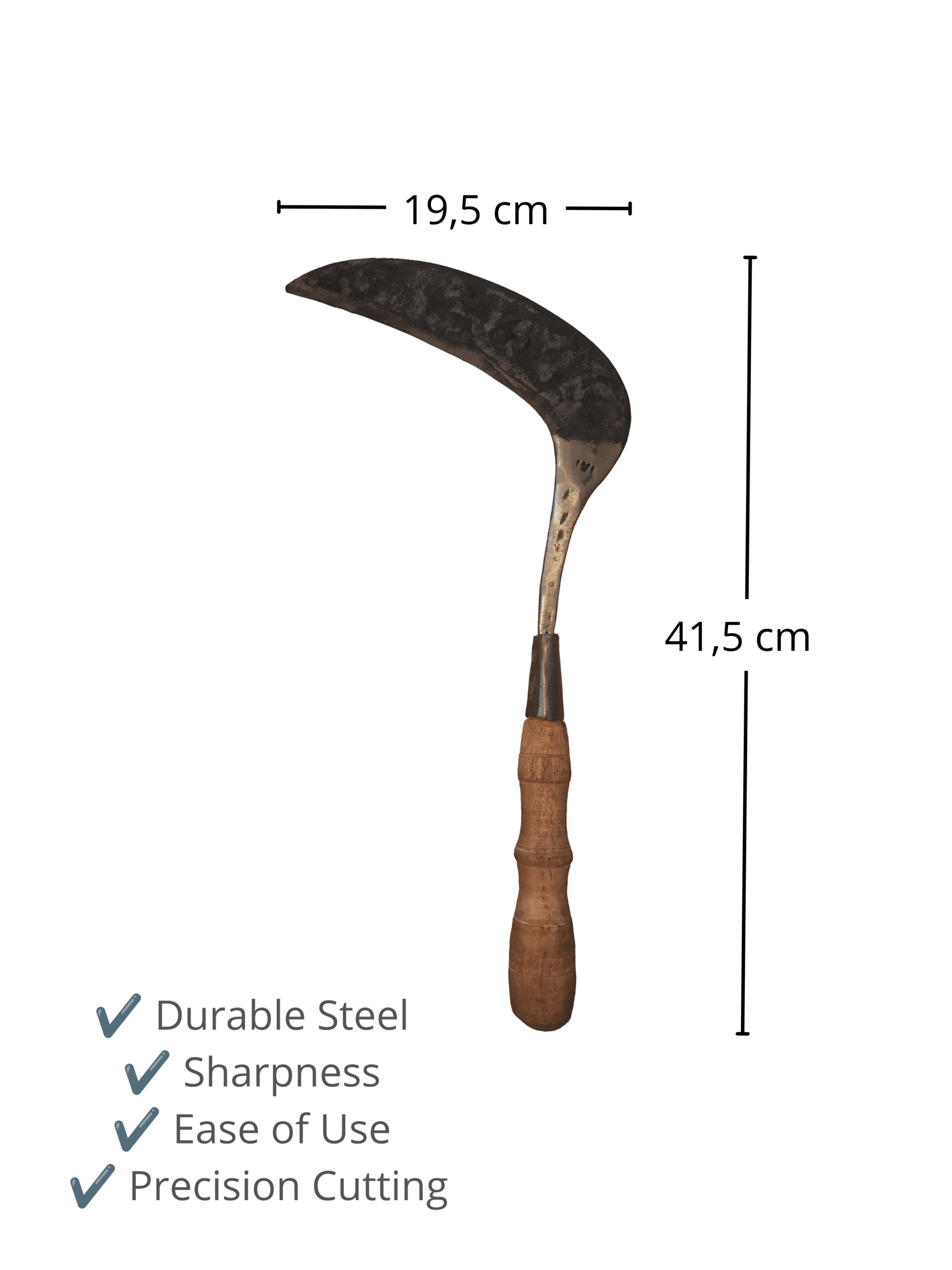 Handheld Grass Harvesting Knife - 41.5 cm
